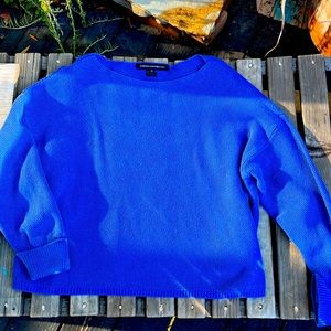 Boatneck medium French Connection royal blue sweater